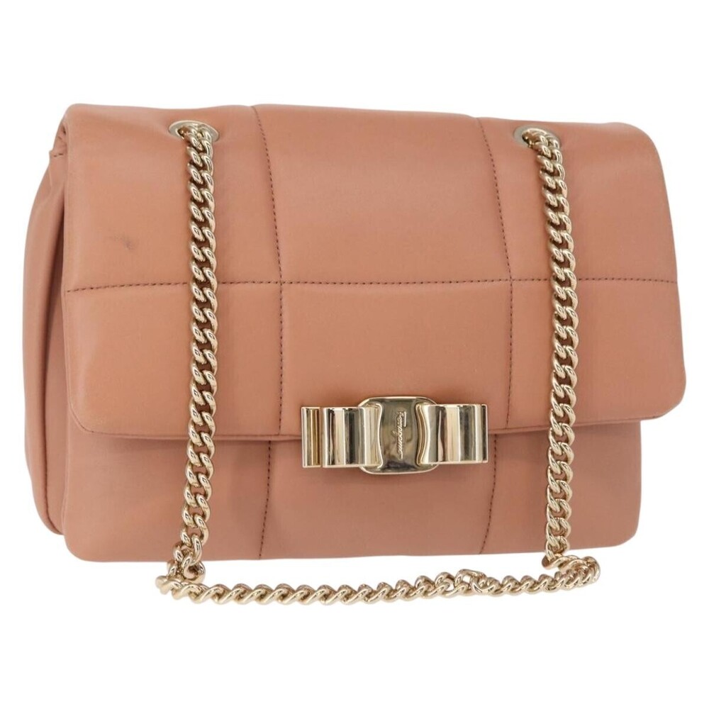 Salvatore Ferragamo Vara Soft Flap Quilted Leather Small